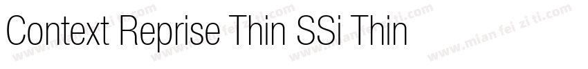 Context Reprise Thin SSi Thin Italic字体转换